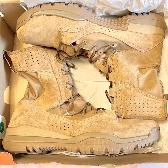 Size 13 Mens- Nike SFB Brown Mesh/ Suede Jungle Combat Boots Coyote - Picture 3 of 8